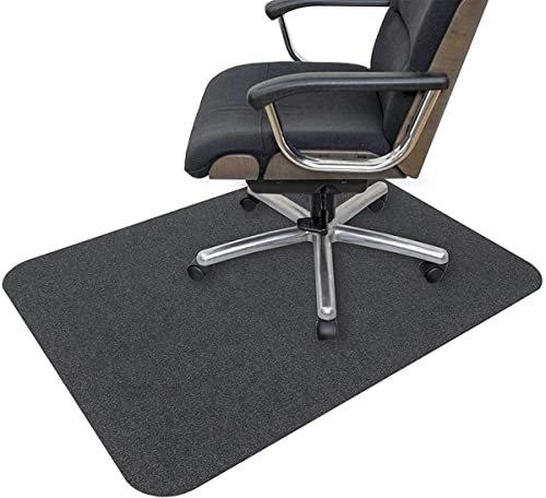 Office Desk Chair Mat Rolling Chairs Glide , Protects Carpeted Floor Desks, Gaming Chair Mat Hard Floor Protector for Home and Office, Hard Floor Mats Gaming Chair Mat(Grey1,90x120cm)