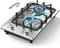ANHANE Parrilla de Gas Mesa 2 Quemadores, Parrilla de Induccion de Acero Inoxidable, Encendido Electronico para Gas LP y Gas Natural para Cocinar