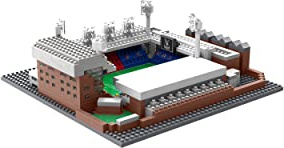 FOCO Officially Licensed Crystal Palace FC Selhurst Park 3D Bricks Mini BRXLZ Football Stadium Construction Set - Premier League Model - 990 Pieces - Ages 12+ - Sports Merchandise