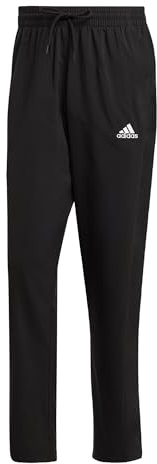 adidas Homme AEROREADY Essentials Stanford Open Hem Embroidered Small Logo Pants, Black, XXL Short