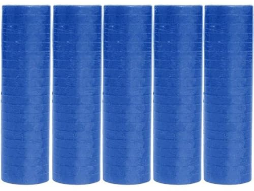 Luftschlangen Papier bunt Party Deko Geburtstag Hochzeit Set holografisch, Stück:5 Stück, Luftschlangen:Dunkelblau