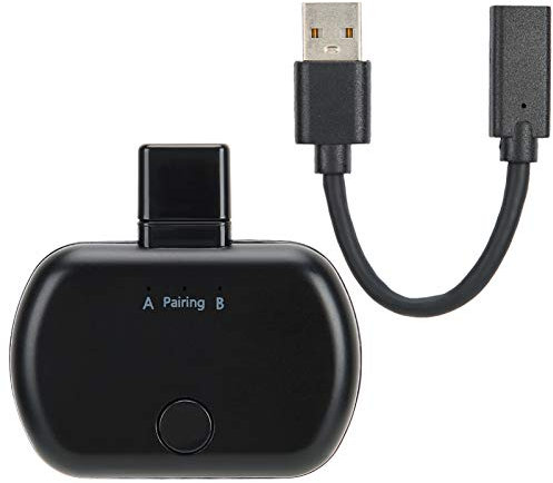 Vomeko Bluetooth 5.0 Wireless Audio Transmitter Adapter for Sony PS4 Gaming Accessories Type-C Connector B26-compatible with Headphones, Speakers and Earbuds.