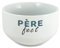 DECOHO - Bol petit-déjeuner personnalisable Père-fect – Cadeau original fête des pères avec message et symbole - Blanc