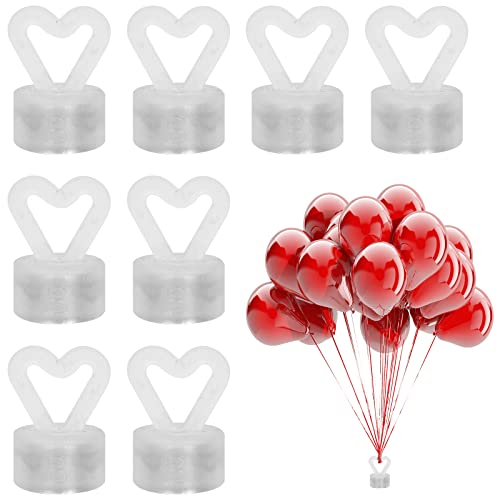 8 Stück Ballon Gewichte für Helium, Luftballons Gewichte Kunststoff, Helium BallongewichteTischdeko, Ballongewicht Kunststoff Set für Hochzeit&Geburtstag Party Dekoration, Ballon Gewicht mit Magnet