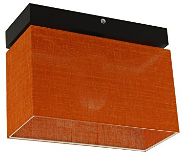alfalux Deckenlampe 1 Flammig Deckenleuchte LED Geeignet Holz Wohnzimmer Schlafzimmer JLS11ORD ORANGE