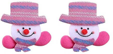 Broche à LED de Noël, Broche de Noël, Bonhomme de Neige, broche de Noël avec lumière LED, broche de Noël, épingles, badges lumineux de Noël, fête Favors cadeaux de vacances pour enfants, 2 pièces