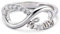 Jeulia Unendlichkeits-Verlobungsring aus Sterlingsilber für Damen, Wickelring, Unendlichkeitsversprechen, Ehering, Ringband, Zirkonia, Versprechen, Jubiläumsschmuck für Mädchen und Frauen
