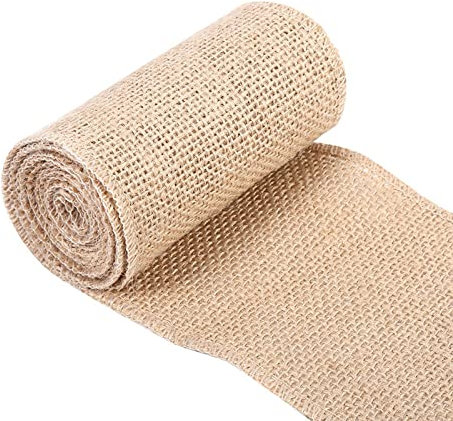 EVTSCAN Vintage Nature Jute Tischläufer, Tischdekoration Für Indoor Outdoor Event Party, Hochzeit, Geburtstagsfeier, Weihnachten(15cm*2m)