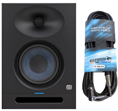 Presonus Eris Studio 5 Aktive Monitor-Box Lautsprecher + keepdrum Klinkenkabel