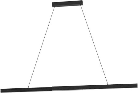 EGLO LED Pendelleuchte Montebuono, Hängelampe über Esstisch, verstellbare Esszimmerlampe aus Metall in schwarz, Hängeleuchte warmweiß