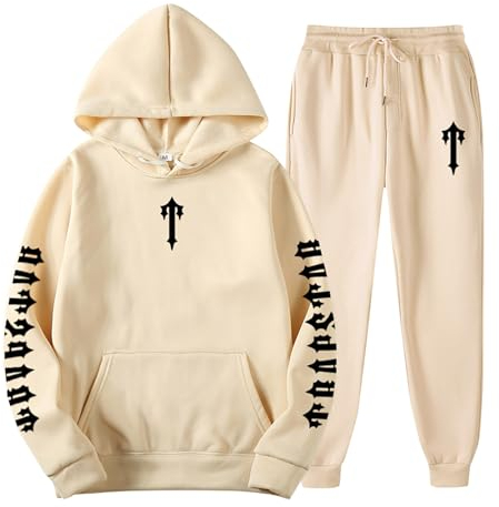 Generisch Jogginganzug Herren For Cargo Tshirt Nofs Tracksuit Klamotten Herren Winter Jogginganzug Review Zip Hoodie Jacket Y2K Tshirt Rosa Sport-Hoodie (C008,S)