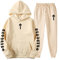 Generisch Jogginganzug Herren For Cargo Tshirt Nofs Tracksuit Klamotten Herren Winter Jogginganzug Review Zip Hoodie Jacket Y2K Tshirt Rosa Sport-Hoodie (C008,S)