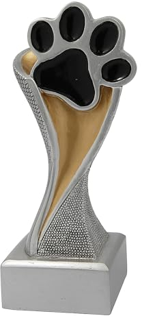 Larius Personalisierbarer Pokal Hunde Trophäe für Wettbewerbe und Hundeliebhaber (ohne Wunschtext, M)