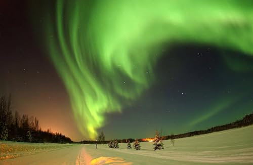Wunderschönes grünes Aurora – 4000-teiliges Holzpuzzle – ideal für Erwachsene, Familien oder