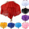 MUNAFIE Langer Chiffon Dreilagig Swing Tanz Röcke für Damen Bauchtanz Rock Tanzkleid Bauchtanz Kostüm roter Rock