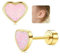 LOLIAS 20G Titan Herz Ohrstecker Ohrringe Für Mädchen Damen14K Gold Süße Kleine Pailletten Ohrstecker Hypoallergene Ohrringe Geschenke Mädchen Knorpel Tragus Ohrstecker Ohr Piercing