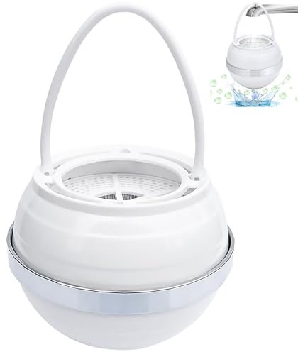 8 Stages Bath Ball Filter Faucet Filter for Bathtub Portable Water Softer Purifier Bath Tap Filter Replaceable Water Filter for Shower Purify Your Bathwater for Healthier Skin and Hair