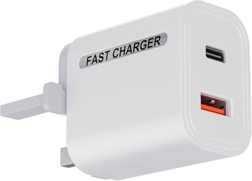 DigitConvert USB C Charger Block 30W, Dual Port Wall Fast Charger, Type C USB PD 3.0 Power Adapter for iPhone15 Pro/iPad/Air Pods/Samsung and More