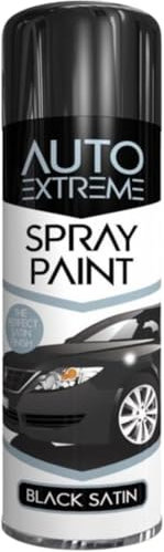 DIOXSTAR All Purpose Black Satin Spray Paint, Professional-Looking Finish, Both Indoor And Outdoor Projects, Durable And Weather-Resistant, 250 ML (1PCS)