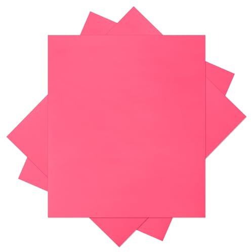 sourcing map 3PCS Heat Transfer Vinyl, Peach Red 12 x 10 HTV Iron-on Vinyl Sheet for T-Shirts DIY Heat Vinyl Design Easy to Cut & Weed