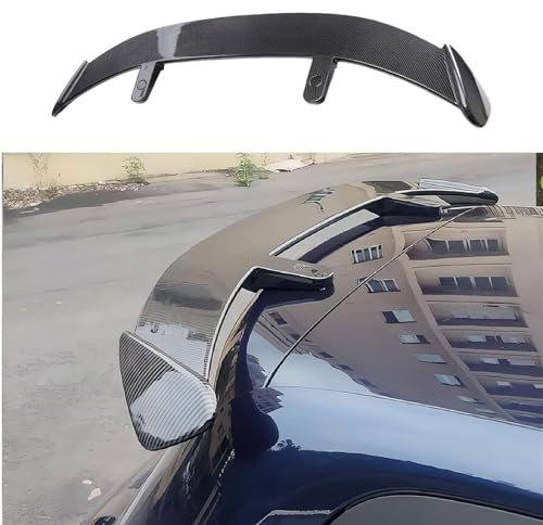 Auto Heckspoiler für Hyundai i20 2009-2019 2020 2021 2022 2023 2024 2025, Kofferraumspoiler Dachspoiler Heckspoiler Lippe, Auto Tuning Zubehör,Carbon Fiber Look