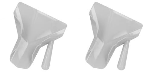 TOPINCN 2PCS French Fries Shovel, Plastic French Fry Bagger Scoop Chip Popcorn Bagger Ice Candy Snacks Desserts Scooper, Right Handle