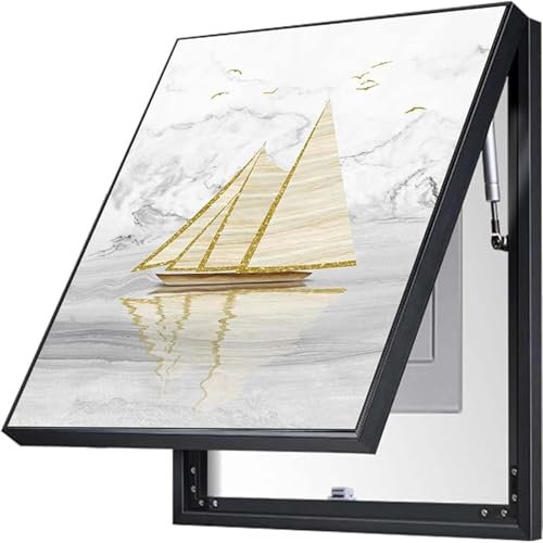 Generisch Sicherungskasten Abdeckung Schrank Verteilerkasten Gemälde Ausblenden Dekoratives Bild des Verteilerkastens Restaurant Elektrischer Verteilerkasten Dekorativer Kasten Schalter,10,30X40cm