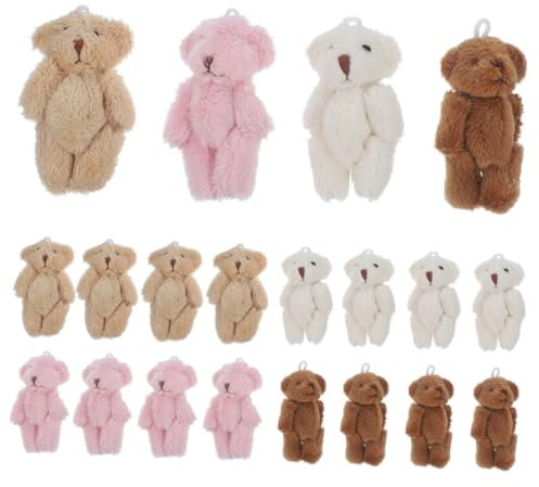 ibasenice 20pièces Miniours Peluche pour Porte-clés Décorations De Anniversaire Et Ours Peluche