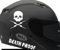 Rakelfix 2 x Helm Aufkleber Death Proof mit Totenkopf Sticker Motorradhelm Aufkleber Größe&Farbe ANPASSBAR Sticker Autoaufkleber Lack Scheibe Wand