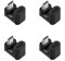 chenyang Lot de 4 adaptateurs USB C vers Micro USB, Micro USB mâle vers USB C femelle coudé à 180 degrés vers le bas, prend en charge la synchronisation des données de charge