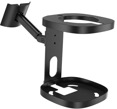 Lijiaxiuyc-101 Pieds Enceintes Support Surround Audio Audiophile bibliothèque Haut-Parleur Support Mural Support Mural Haut-parleurs Support de Suspension spécial Pieds Enceintes Monitoring(Noir)