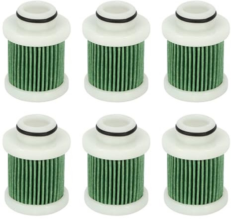 LSSOZMD [Ricambi Auto] 6 Pezzi 6D8-WS24A-00 Filtro del Carburante for Yamaha F40A F50 T50 F60 T60 F70 F90-motore a Benzina Filtro Marino fuoribordo 40-115Hp [Accessori]
