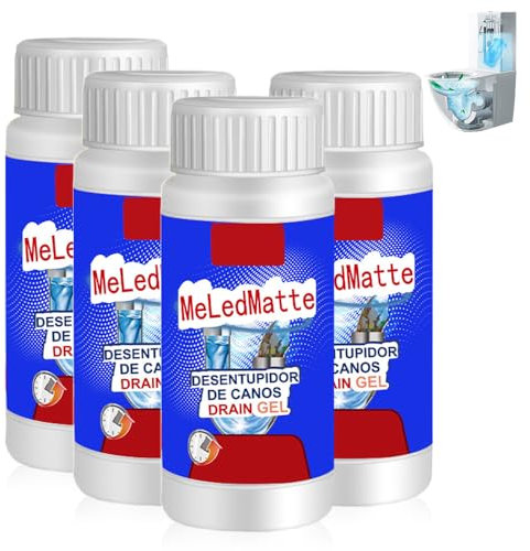 Abflussreiniger Extra Stark, 2025 Neuer Rohrreiniger Extrem Stark, Verstopfungsabfluss Reparieren, Gerüche Entfernen, Rohrreiniger, für Waschbecken, Toiletten, Badezimmerabflüsse (4)