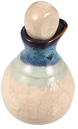 TOPPERFUN Flacon de Parfum en Céramique Blanc à Large Ouverture, 1 Pièce | Eau et Autres Liquides, Versement Facile, Décoration de Bureau, Style Élégant