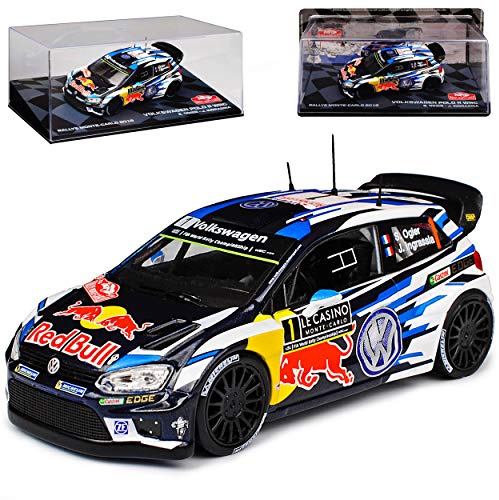 alles-meine.de GmbH Volkwagen Polo R WRC Ogier Rally Monte Carlo 2016 Gewinner und Weltmeister 1/43 Modellcarsonline Modell Auto mit individiuellem Wunschkennzeichen