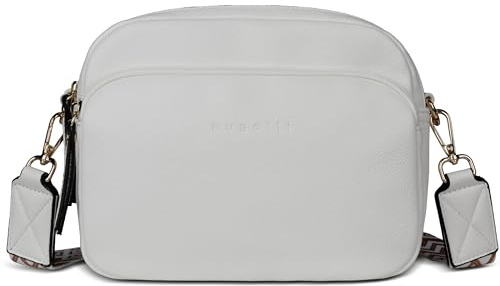 bugatti Mare 3.0 Crossbody Tasche für Damen, Umhängetasche mittelgroß aus Kunstleder