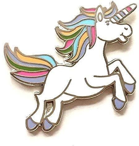 Mythische Einhorn Regenbogen Farbige Emaille Reversnadel Abzeichen