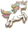 Mythische Einhorn Regenbogen Farbige Emaille Reversnadel Abzeichen