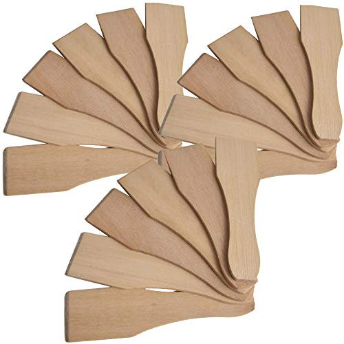 Syntrox Germany Racletteschieber Raclettesspachtel Holzspatel Wender 6 Stück im Satz, 130x40x3mm (18)