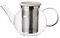 Villeroy und Boch Artesano Hot und Cold Beverages Teekanne M mit Sieb, 1 L, Borosilikatglas/Edelstahl, Klar