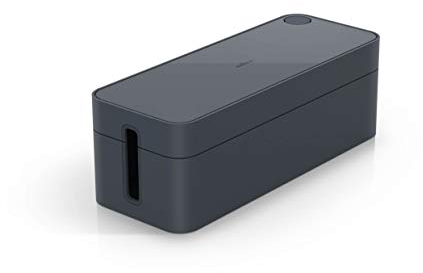 Durable Kabelbox Cavoline Box L (für 5-fach Steckdosenleiste, mit Gummifüßen, 406 x 139 x 156 mm (B x H x T)) graphit, 503037