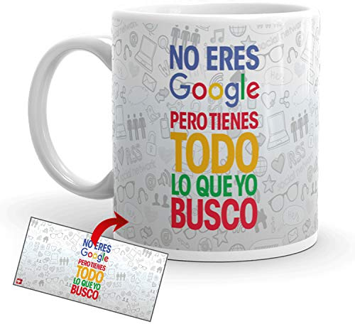 Kembilove Taza de Desayuno para Parejas con Frases Graciosas - Regalo Original Taza diseños Coloridos Enamorados Novios y Novias San Valentín - Taza de café para Regalar Enamorados