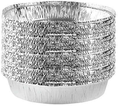 PLASTICPRO 9'' Inch Round Tin Foil Pans Disposable Aluminum Pack of 20