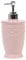 Rtengtunn Empty Bottle, 400ml Empty Carved Flower Pump Dispenser Bottle Shampoo Soap Shower Container - Light Pink - 1