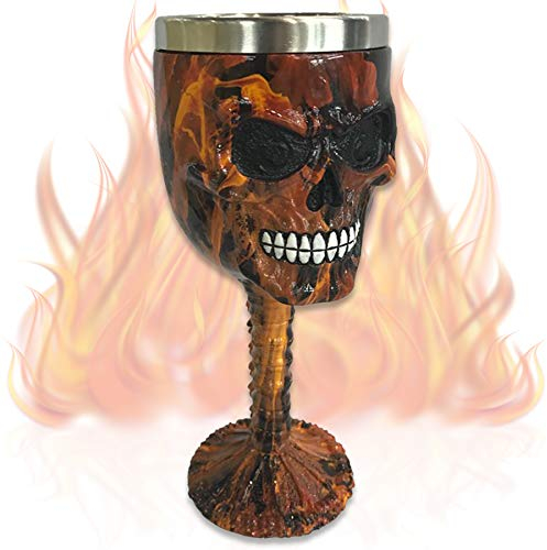 Calice ''Hot Stuff'' - Bicchiere di vino (160ml) - Altezza 19 cm - Decorazione Horror Fantasy