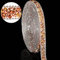3 Yards Harz Strass Bänder Selbstklebende Diamant Band Kristall Band Rolle Glitter Harz Diamant Bänder Bling Strassband für DIY Kunsthandwerk (Rose Gold mit Champagner, 0,4 Zoll)