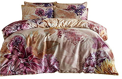 Paoletti Set di coperture per piumini in cotone Floral Saffa