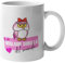 Festival dei Gufi - TAZZA per la MIGLIORE SORELLA del Mondo – Idea Regalo con Originale Gufetta Portafortuna - Mug Super Sorella - Ceramica. 350 ml