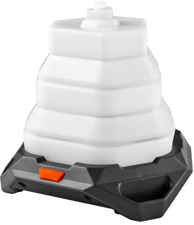 NEBO Galileo AIR 1000 Lantern - Luz de Camping Recargable y Banco de Energía - Potente Linterna Plegable de 1000 Lúmenes