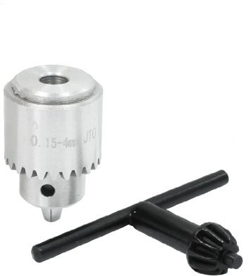 Ruilogod JT0 0,15-4mm Bohrkapazitätsschlüssel-Bohrfutter-Key 2 in 1